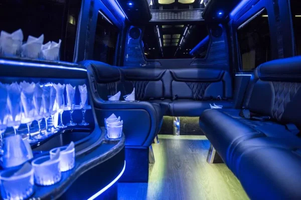 Mercedes Sprinter Limousine Black for 12-14 Passengers- (4)